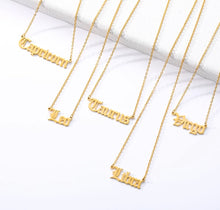 Load image into Gallery viewer, Gold Zodiac Necklace
